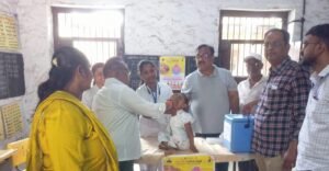 Pulse Polio Vaccination Campaign : पोलिओ लसीकरण मोहिमेला नागरदेवळेत उत्स्फूर्त प्रतिसाद